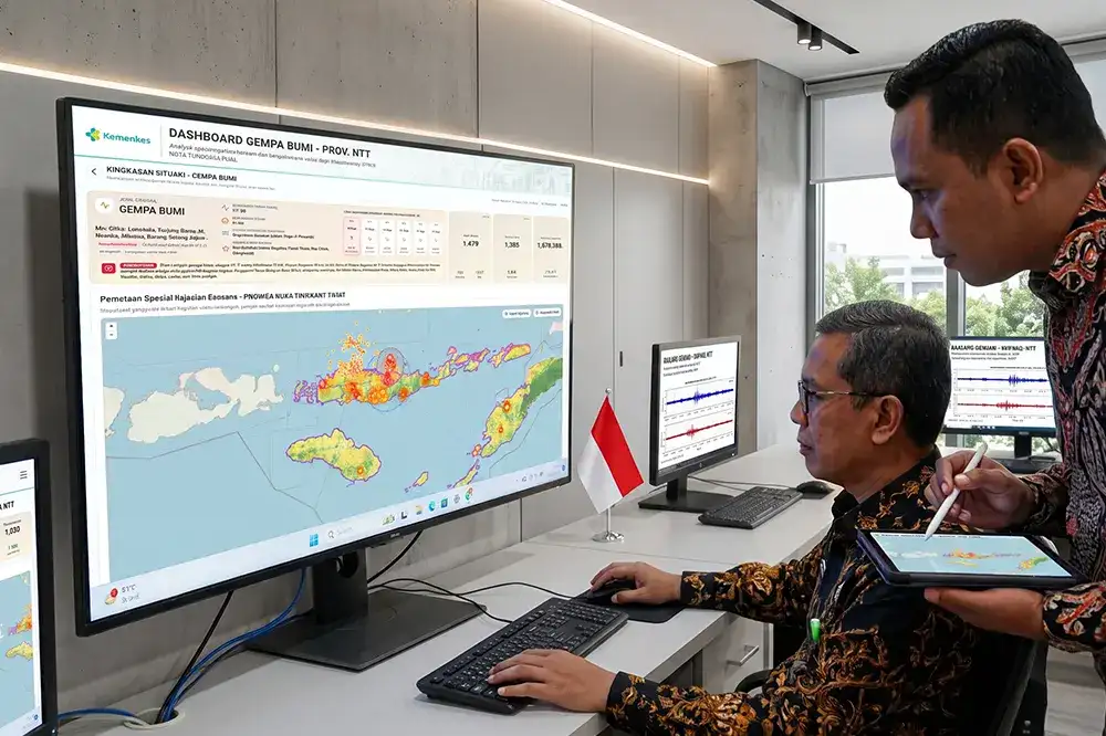 Kemenkes RI besama PT. Media Cipta Informasi Luncurkan Dashboard Gempa Bumi Prov. NTT